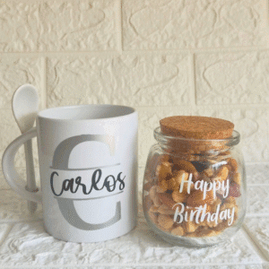 Jarro con frutos secos